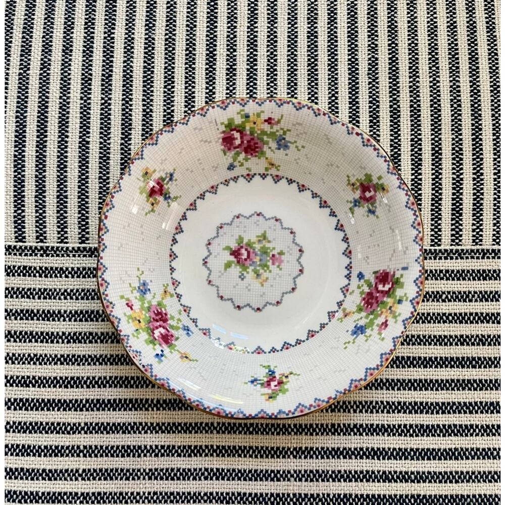 Royal Albert Bone China Petit Point Shallow Dish Bowl